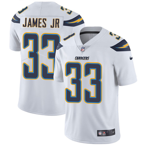 Chargers #33 Derwin James Jr White Youth Stitched Football Vapor Untouchable Limited Jersey
