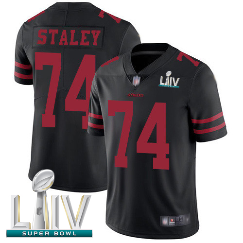 49ers #74 Joe Staley Black Alternate Super Bowl LIV Bound Youth Stitched Football Vapor Untouchable Limited Jersey