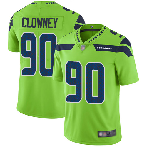 Seahawks #90 Jadeveon Clowney Green Youth Stitched Football Limited Rush Jersey