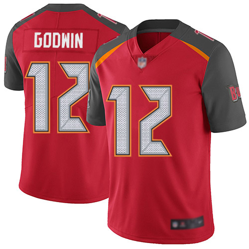 Buccaneers #12 Chris Godwin Red Team Color Youth Stitched Football Vapor Untouchable Limited Jersey