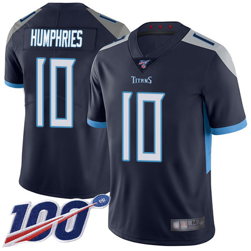 Titans #10 Adam Humphries Navy Blue Team Color Youth Stitched Football 100th Season Vapor Limited Jersey