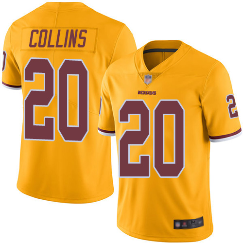 Nike Redskins #20 Landon Collins Gold Youth Stitched NFL Limited Rush Jersey