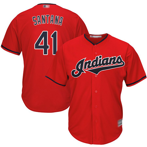 Indians #7 Yan Gomes Red Stitched Youth Baseball Jersey