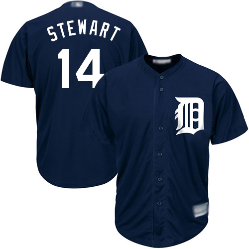 Tigers #14 Christin Stewart Navy Blue Cool Base Stitched Youth Baseball Jersey
