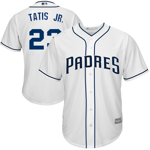 Padres #23 Fernando Tatis Jr. White Cool Base Stitched Youth Baseball Jersey