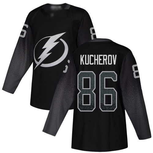 Adidas Lightning #86 Nikita Kucherov Black Alternate Authentic Stitched Youth NHL Jersey