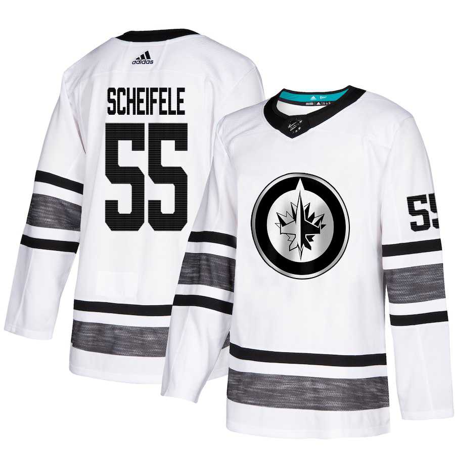 Adidas Jets #55 Mark Scheifele White Authentic 2019 All-Star Stitched Youth NHL Jersey